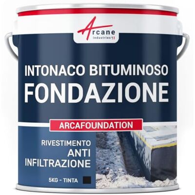 ARCANE INDUSTRIES Rivestimento Bituminoso Fondazioni, Muri Interrati 5 kg Nero ARCANE INDUSTRIES Rivestimento Bituminoso Fondazioni, Muri Interrati 5 kg Nero
