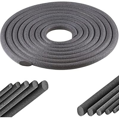 cyclingcolors nastro in schiuma PE isolante sigillante giunti guarnizione cordone riempi fughe tondo porta finestra isolamento acustico (Ø15mm x 3 metro) cyclingcolors nastro in schiuma PE isolante sigillante giunti guarnizione cordone riempi fughe tondo porta finestra isolamento acustico (Ø15mm x 3 metro)