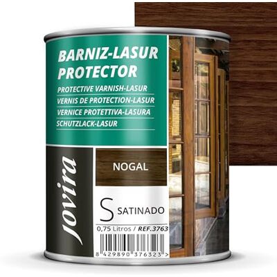 JOVIRA PINTURAS - Lasur Satinato - Noce - 0.75L - Varnice legno JOVIRA PINTURAS - Lasur Satinato - Noce - 0.75L - Varnice legno