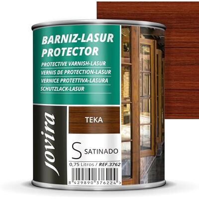 JOVIRA PINTURAS - Lasur Protettore Satinato - Tek - 0.750 L - Finitura legno JOVIRA PINTURAS - Lasur Protettore Satinato - Tek - 0.750 L - Finitura legno