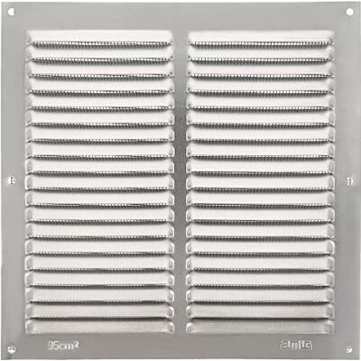 Amig Griglia Quadrata in Alluminio con Zanzariera Griglie di Ventilazione per Uscita d'Aria Ideale per Soffitto di Cucina e Bagno Misure 200 x 200 MM Colore Argento Amig Griglia Quadrata in Alluminio con Zanzariera Griglie di Ventilazione per Uscita d'Aria Ideale per Soffitto di Cucina e Bagno Misure 200 x 200 MM Colore Argento