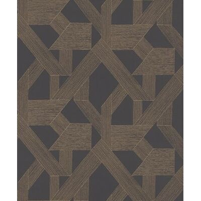 Rasch Schöner Wohnen Collection Lines Carta da parati in tessuto non tessuto, motivo geometrico in marrone, 10,05 m x 0,53 m Rasch Schöner Wohnen Collection Lines Carta da parati in tessuto non tessuto, motivo geometrico in marrone, 10,05 m x 0,53 m
