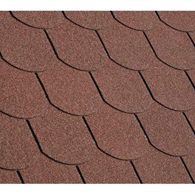 Gartenwelt Riegelsberger Premium Scandole bituminose a coda di castoro rosse 2 m² (14 pezzi) Scandole per tetti con inserto in fibra di vetro Gartenwelt Riegelsberger Premium Scandole bituminose a coda di castoro rosse 2 m² (14 pezzi) Scandole per tetti con inserto in fibra di vetro