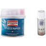 AREXONS 0190197 8454 Stucco RAPIDO FAIDATE GR200, Grigio Chiaro & 3441 Primer 100% Acrilico Fondo Aggrappante per Plastica, 400 ml