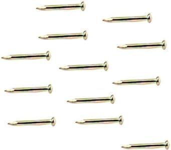 Merriway Bulk Hardware  Chiodi Anodizzati Ottone per Rosetta, Quantità 30 G, 16 mm, Bianco, Set di 30