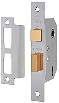 YALE Locks PM246CH30 Serratura per telaio a 2 intagli a mortasa, 80 mm, finitura Cromo Lucido