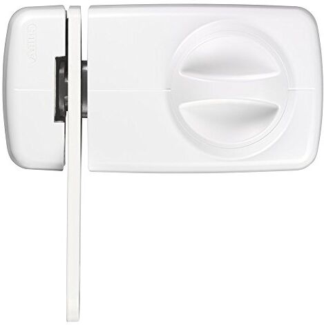 Abus 7030 W Serratura supplementare per porta con gancio di sicurezza, colore: Bianco