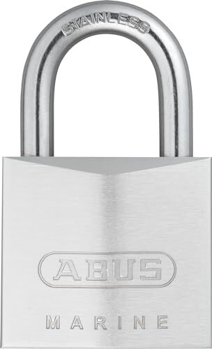 Abus 4-75IB/40 Candado cromado llave de seguridad arco Inoxidable 40 mm