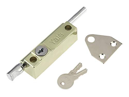 YALE Locks P124PB Lucchetto per porta, finitura: Rame (Confezione Visi)