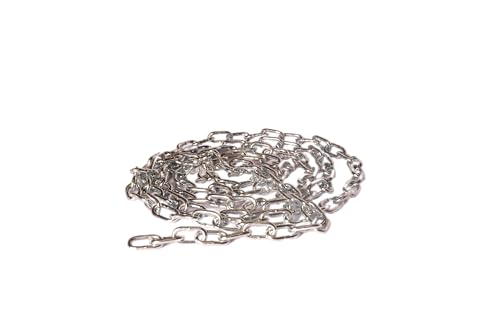 Chapuis Bobina di catena saldata, maglia corta, in acciaio zincato, 20 kg, diametro 2 mm x 25 m