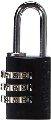 Abus 346118-145/20_NEGRO Candado aluminio combinacion 20 mm 3 dígitos negro