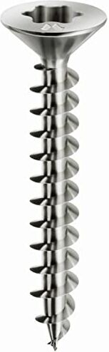 MUSTAD Viti per legno Panelvit testa svasata Torx TX20 filettatura totale zing.arg  3,5 x 50 Confezione da 500 PVACXP350500C8C