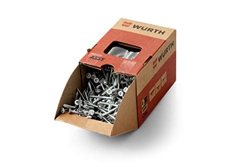 Würth Assy 3,0 span lastre vite 5,0 x 70 mm 200 Pezzi/Confezione, in acciaio zincato, blu passaporto, parte filettatura, tasche con testa fräs senk AW 20