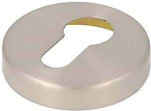 Amig Buco della Serratura per Porte   Mod.    Ø52 mm   Raccordo a Serratura per Maniglie    Compatibile con Cilindro Europrofile   Ottone Argento Opaco