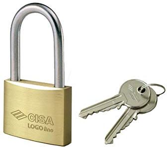 CISA 1400, Lucchetto Arco Lungo Locking Line, Ottone, 40 mm