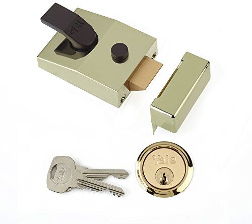 YALE Locks P89 Serratura di sicurezza Nightlatch, finitura Brasslux, 60 mm