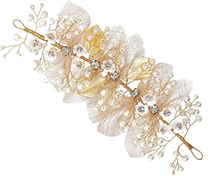 ESBANT Fascia for capelli Gioielli con strass Matrimonio Sposa Damigella d'onore Nuziale Perla Vite Spose Copricapo fatto a mano Costume Matrimonio Foglia Accessori for forniture for cinturini la festa