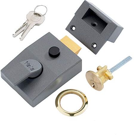 YALE Locks P89 Serratura di sicurezza Nightlatch, finitura in ottone, DMG, 60 mm