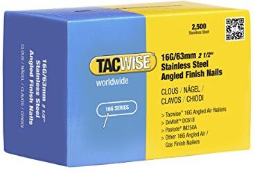 Tacwise 0375 16G Chiodi in Accisio Inossidabili da 32mm, 63 mm