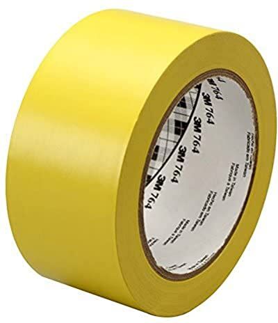 3M 764I Nastro Vinilico Multiuso, 50 mm X 33 m, 24 Pezzi, Giallo