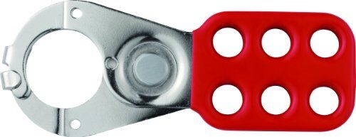 Abus 8 H711 Aspa de control de acero endurecido rojo con pestañas superpuestas 118x45 mm