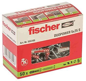 Fischer DUOPOWER 5 x 25 con vite, 555105