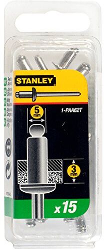 Stanley Rivetti, Alluminio, 4.7 x 3 mm, Set di 15 pz