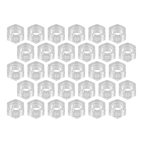 Generico Dadi in policarbonato trasparente M6 Conf. 30 pezzi