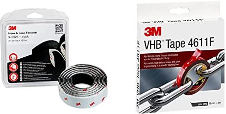 3M Sistema Di Fissaggio Hook & Loop Sj352Bbk Offre Una Semplice Alternativa A Cerniere, Viti, Bottoni Automatici, Ganci Nastri Adesivi Vhb ad Ottima Resistenza 4611