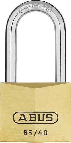 Abus Lucchetto in ottone ad arco lungo, 40 mm, con chiave unica 706