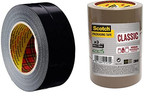 3M 2904 Nastro, Telato Universale Conformabile, 1 Pezzo, Nero & Scotch Cl.5066.T3.B. Usi Generici, 50 x 66 M