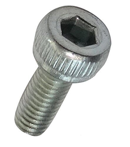 Aerzetix : 50 bulloni a testa cilindrica M3 x 8 mm, DIN912, in acciaio zincato, impronta di 2,5 mm, tutti C17425