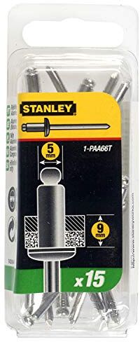 Stanley Rivetti, Alluminio, 4.7 x 9.5 mm, Set di 15 pz