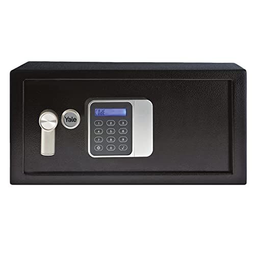 YALE Cassaforte Serie Guest Safe per Laptop Y, Accesso con Codice Pin Digitale, Funzione Codice Master, Bulloni di Montaggio a Parete/Pavimento, Versione Corrente