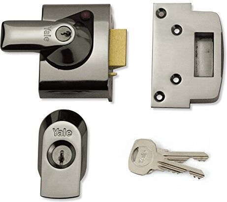 YALE Locks BS2 Serratura di sicurezza inglese standard Nightlatch, finitura cromata, 40 mm