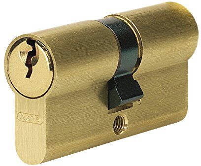 Abus E5mm 30/30 TWINS  Cilindro per porte, in ottone, 30 x 30 mm, lotto di 2