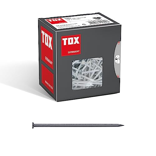 TOX Chiodi a filo 3,1x70 mm con testa svasata per semplici giunzioni in legno e superfici piane, uso universale in interni ed esterni, acciaio lucido, 400 g in cartone,