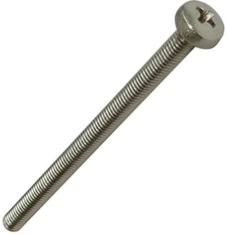 Aerzetix 20 viti a testa cilindrica, DIN 7985, con traccia a stella Phillips PH1, in acciaio inox A2, M3 x 5 mm, codice prodotto C18390