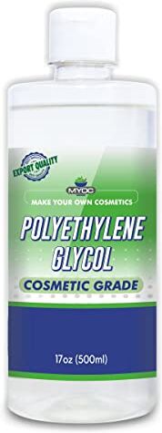 MYOC Polietilene glicole liquido (500ml) grado cosmetico, puro, non OGM, utilizzato per tensioattivi, detergenti, emulsionanti, balsami e umettanti