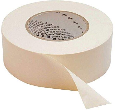 3M Nastro in Gomma Resina Reticolata , 25 mm X 50 m, 36 Pezzi, Bianco