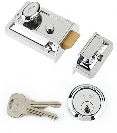 YALE Locks 77 Traditional Nightlatch Chrome