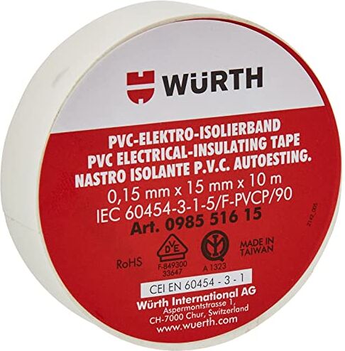 Wurth NASTRO ISOL.PVC IMQ BIANCO