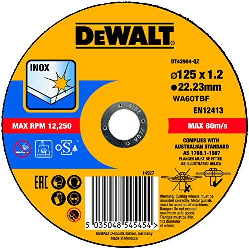 DeWalt Thin Cut Inox, 125 x 1.2 mm
