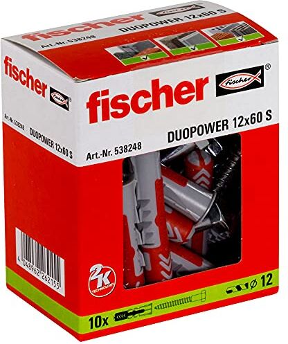 Fischer Spina da Parete, Grigio/Rosso, Mit Schraube