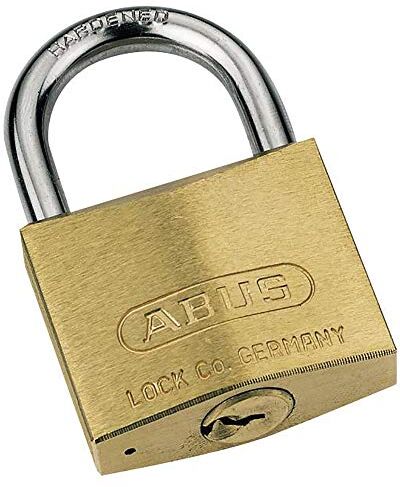 Abus Lucchetto in ottone 85/30HB24 con grillo alto per porte di cantine, capannoni e altro ancora resistente alle intemperie grillo in acciaio temprato livello di sicurezza 5