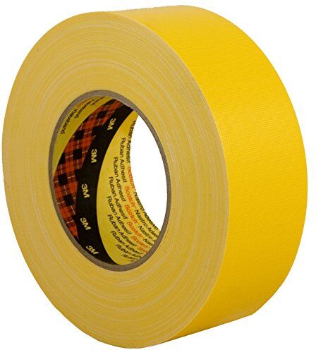 3M Nastro in Gomma Resina Reticolata 389, 25 mm X 50 m, 36 Pezzi, Giallo