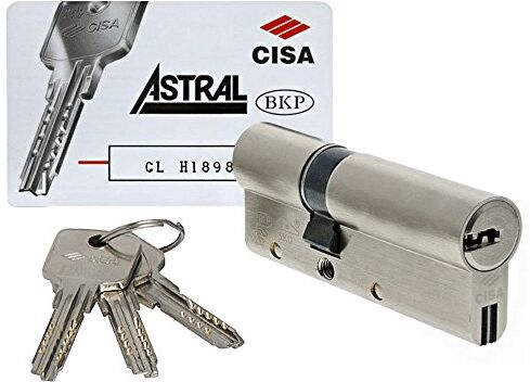 CISA 17012, Cilindro Europeo Astral S, Ottone Nichelato, 30/50 mm