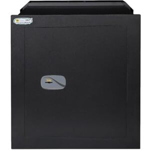 Yale Cassaforte a muro nera, apertura meccanica con chiave, dim. Esterne 42x48x28cm Yale Cassaforte a muro nera, apertura meccanica con chiave, dim. Esterne 42x48x28cm
