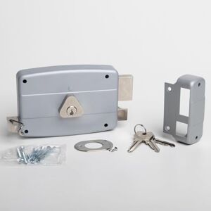 CISA Serratura per Porte in Ferro da Applicare 160195 Serratura in Acciaio Verniciato Grigio con Cilindro e Tirante nichelati Serratura Cancello Esterno Entrata 60 Mano Destra Applicare CISA Serratura per Porte in Ferro da Applicare 160195 Serratura in Acciaio Verniciato Grigio con Cilindro e Tirante nichelati Serratura Cancello Esterno Entrata 60 Mano Destra Applicare