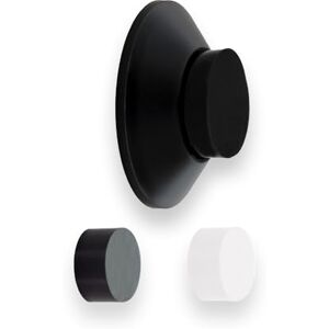 EVI Herrajes Fermaporta adesivo Posizionamento a parete 35 x 15 mm Acciaio inossidabile laccato nero Forma conica Due gomme incluse Installazione adesiva o vite EVI Herrajes Fermaporta adesivo Posizionamento a parete 35 x 15 mm Acciaio inossidabile laccato nero Forma conica Due gomme incluse Installazione adesiva o vite